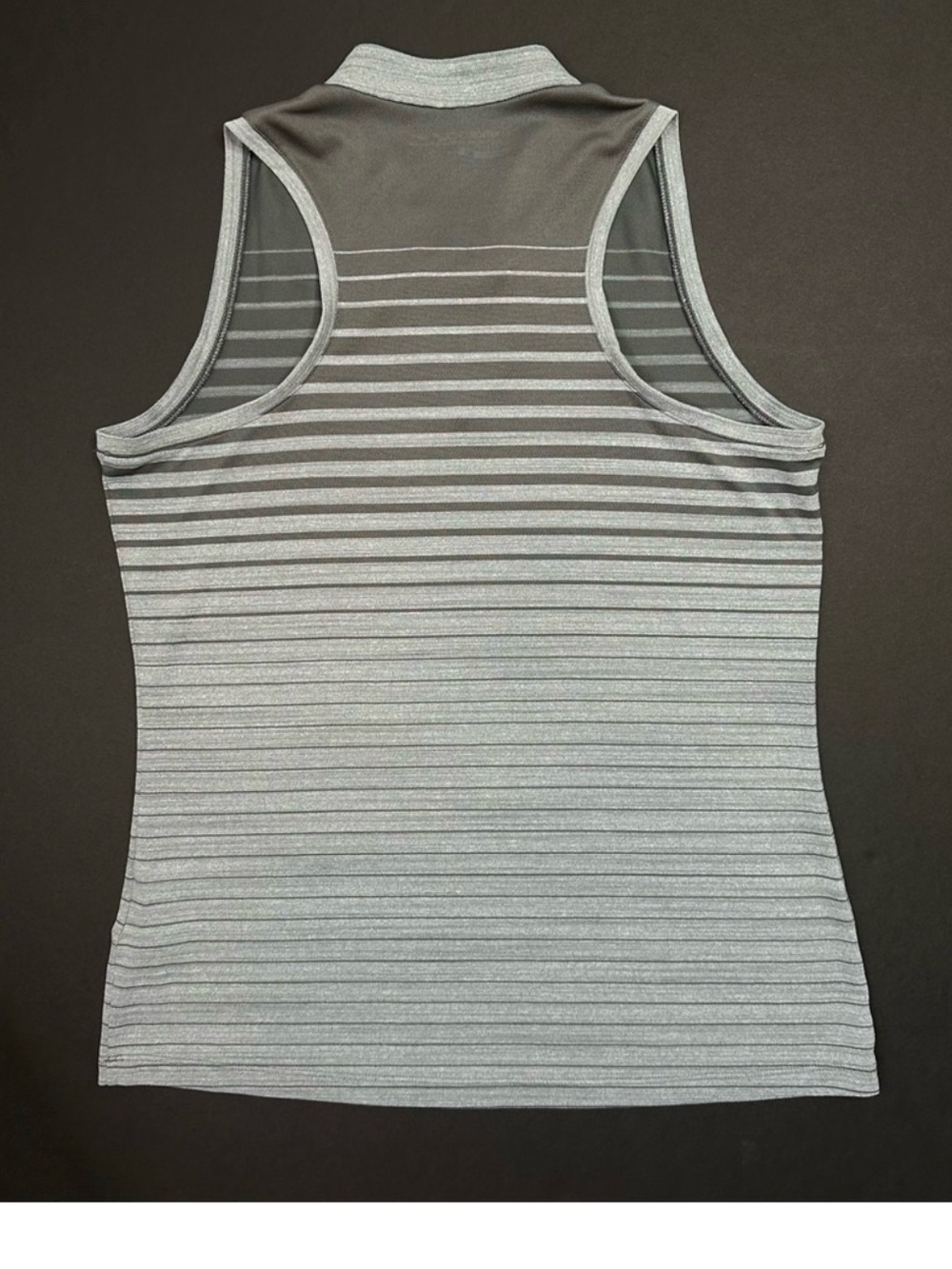 NIKE GOLF Dri-Fit Zonal Cooling Racerback Shirt Light and Dark Gray M - Picture 5 of 5